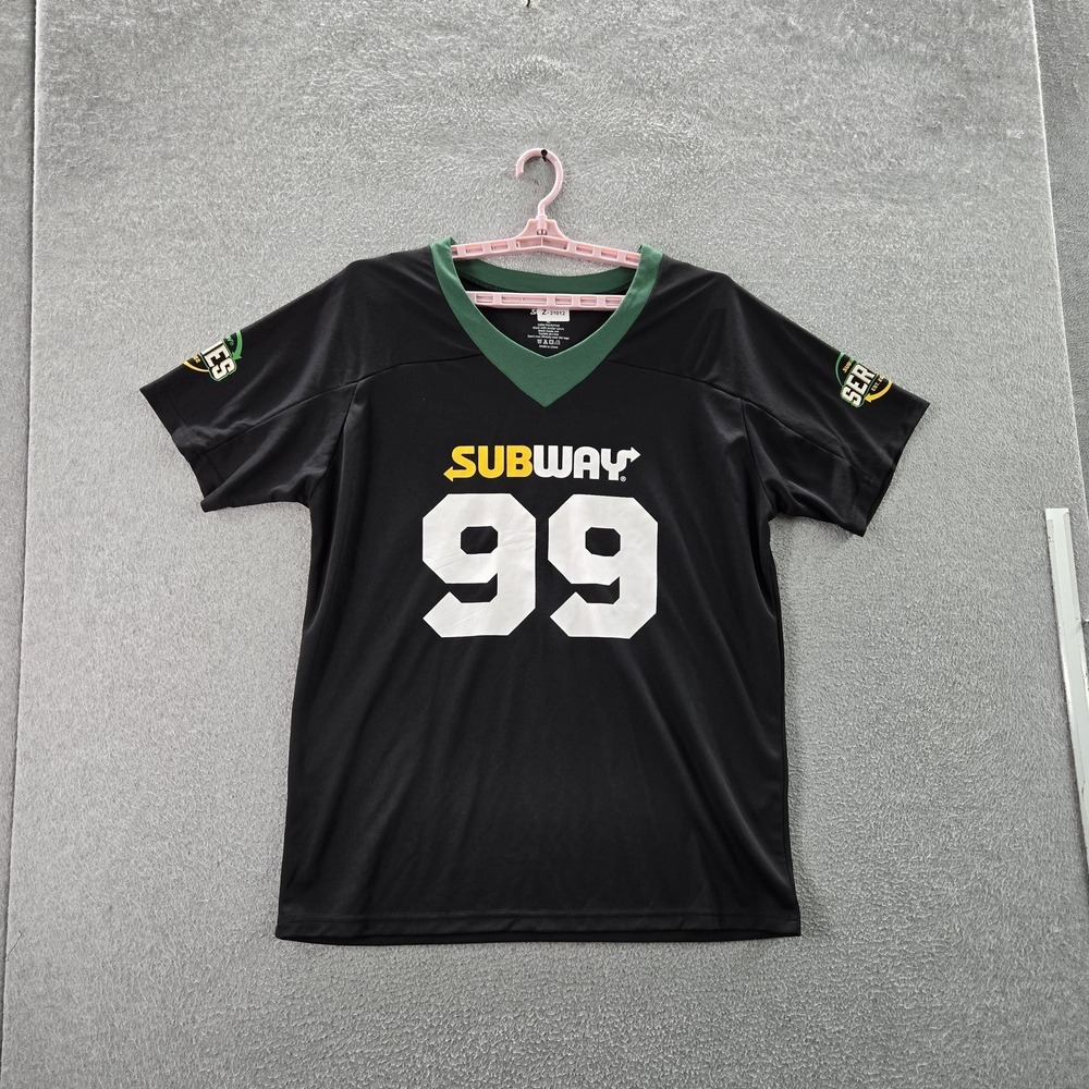 Subway Men Jersey XL Black Number Logo Short Sleeve 99 Grand Slam Ham Promo